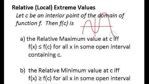 Extreme Values (Sect 4.1) Video #1