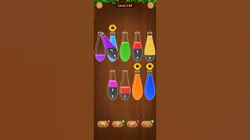 140 level Water sort - color sort game #gameshorts #watercolor #asmr #gameplay #shorts