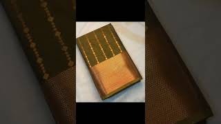 Olive Green Saree With Thoranam Design