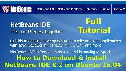 How to Download & Install NetBeans IDE 8.2 on Ubuntu 16.04