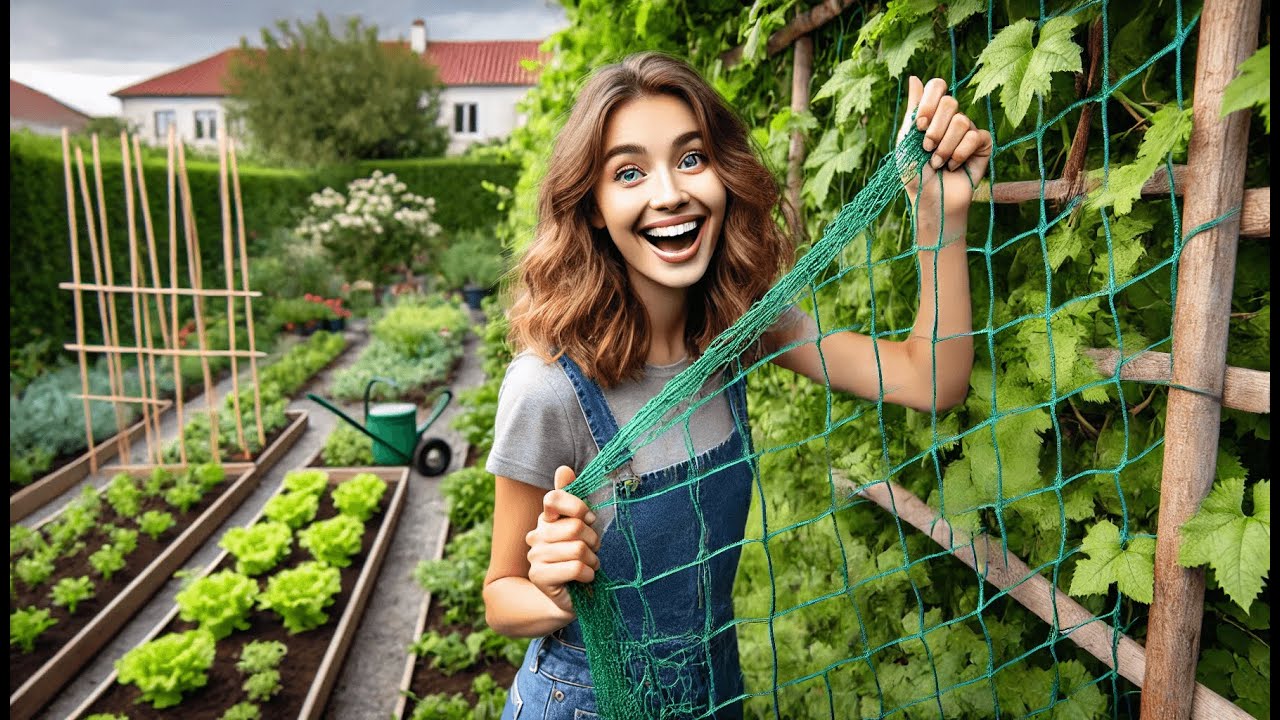 🌿 AC Infinity Grow Tent Trellis Netting 3x3' | Best Garden Netting Trellis 🌱