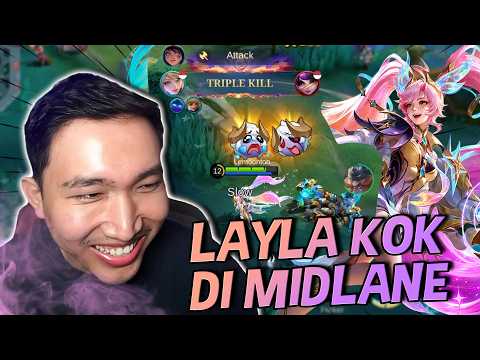 PANEN KILL BERSAMA LAYLA MIDLANE FULL CRITICAL !! #MLBBIDCreator