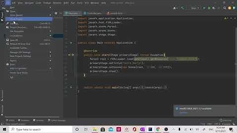 How to create and set up a sample javaFX project in intellij