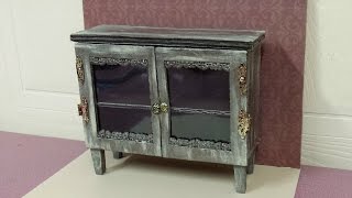 How to make a Vintage Cabinet How to make a Barbie Vintage Cabinet. Free Printable on my blog http://beingcreativewithlena.blogspot.ca/2016/06/cabinet-