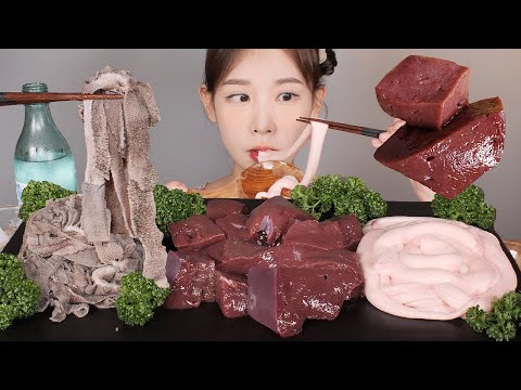 👋나 말고 얘네👉 등골 생간 천엽 먹방 <strong>Beef</strong> Spine, Raw Liver, Cheonyeop [eating <strong>show</strong>]mukbang korean food