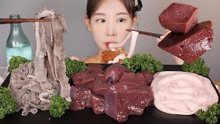 당분간 안녕..👋나 말고 얘네👉 등골 생간 천엽 먹방 Beef Spine, Raw Liver, Cheonyeop [eating show]mukbang korean food