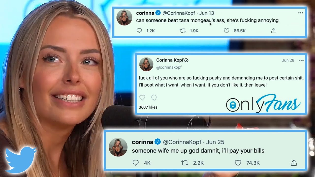 CORINNA KOPF EXPLAINS HER RAUNCHY TWEETS ONLYFANS RELATIONSHIPS