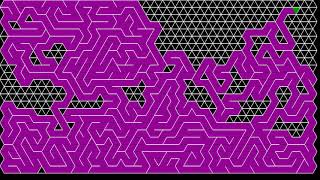 【Processing】Triangular Maze Generator Animation