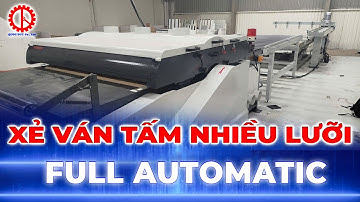 Máy Xẻ Ván Tấm Nhiều Lưỡi Semac SM 1280D Option Máy Lùa Ván Tự Động | Quốc Duy CNC
