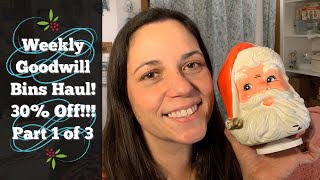 Goodwill Outlet Bins Thrift Haul | Huge Haul Part 1 of 3! 30% Off Everything Sale!