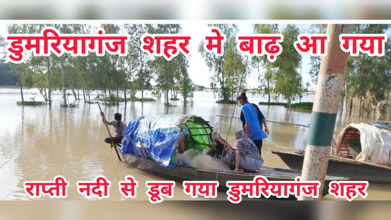 डुमरियागंज शहर में बाढ़ आ गया 😱😱 नदी का कहर#डुमरियागंज #राप्तीनदी #बाढ़ #dumariyaganj