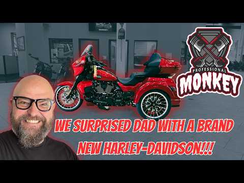 We Got My Dad A Brand New Harley Davidson!