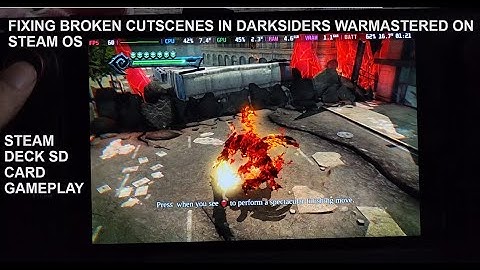 Fixing Broken Cutscenes in Darksiders Warmastered Edition on Steam OS | Steam Deck SD Card Gameplay