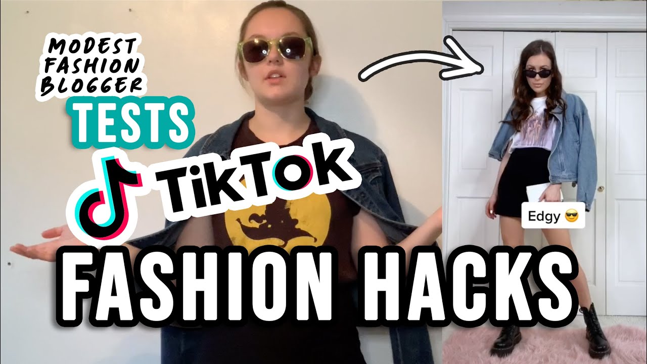 Modest Fashion Blogger Tests TikTok Fashion Hacks // Affordable Fashion tips and tricks