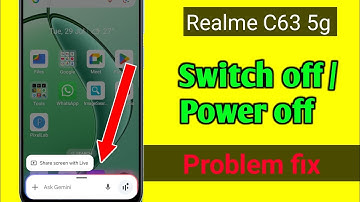Realme C63 5g switch off problem Google assistant open problem | power button google assistant prblm