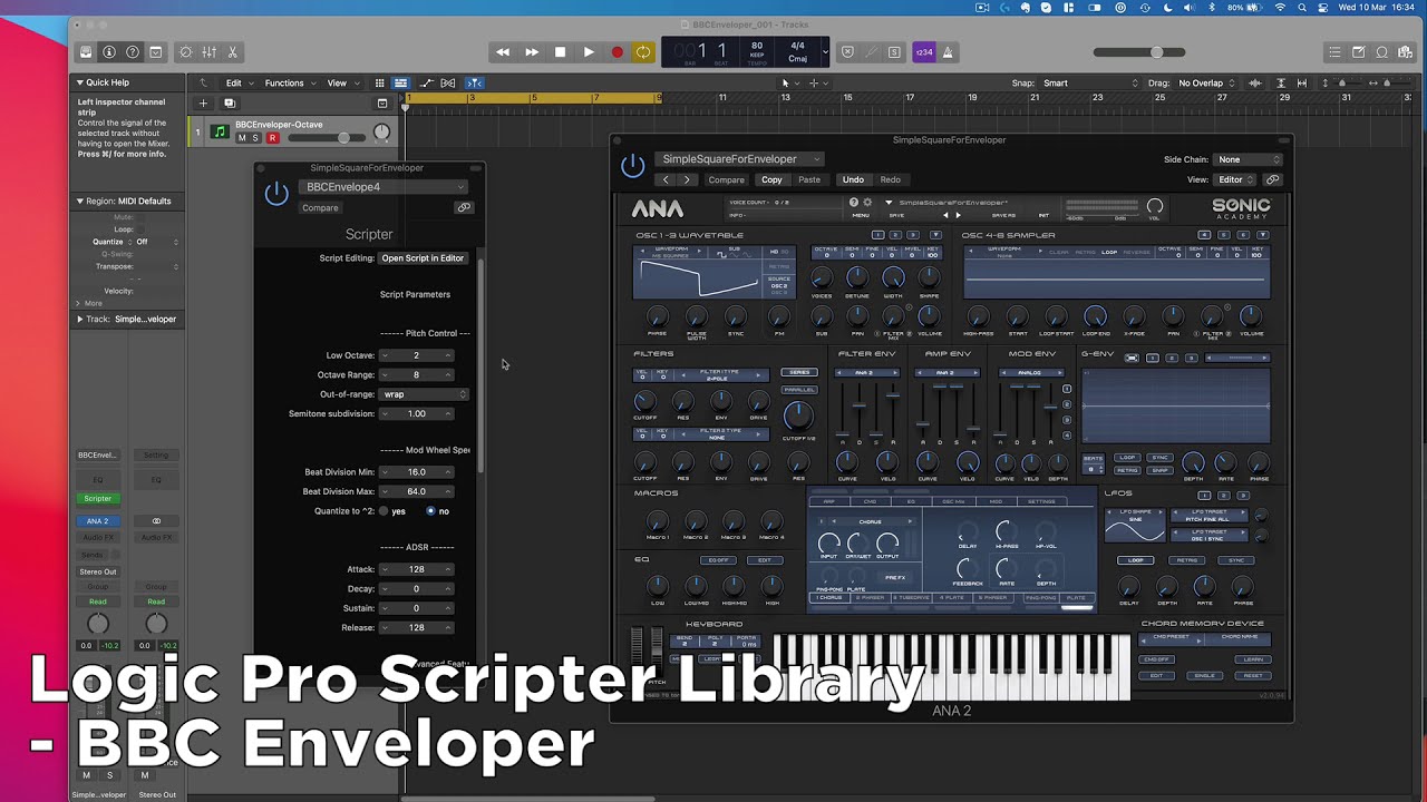 Logic Pro Scripter BBC Enveloper YouTube