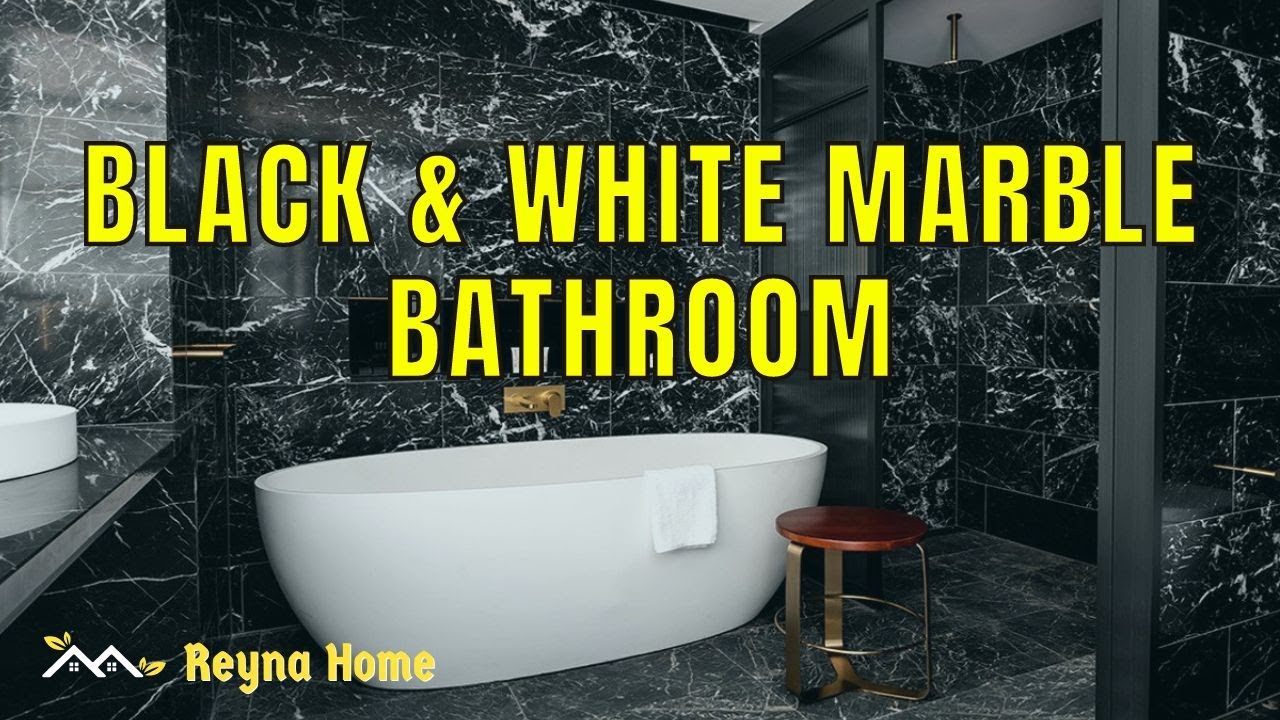 76 Black And White Marble Bathroom Small Bathroom And Toilet Design
