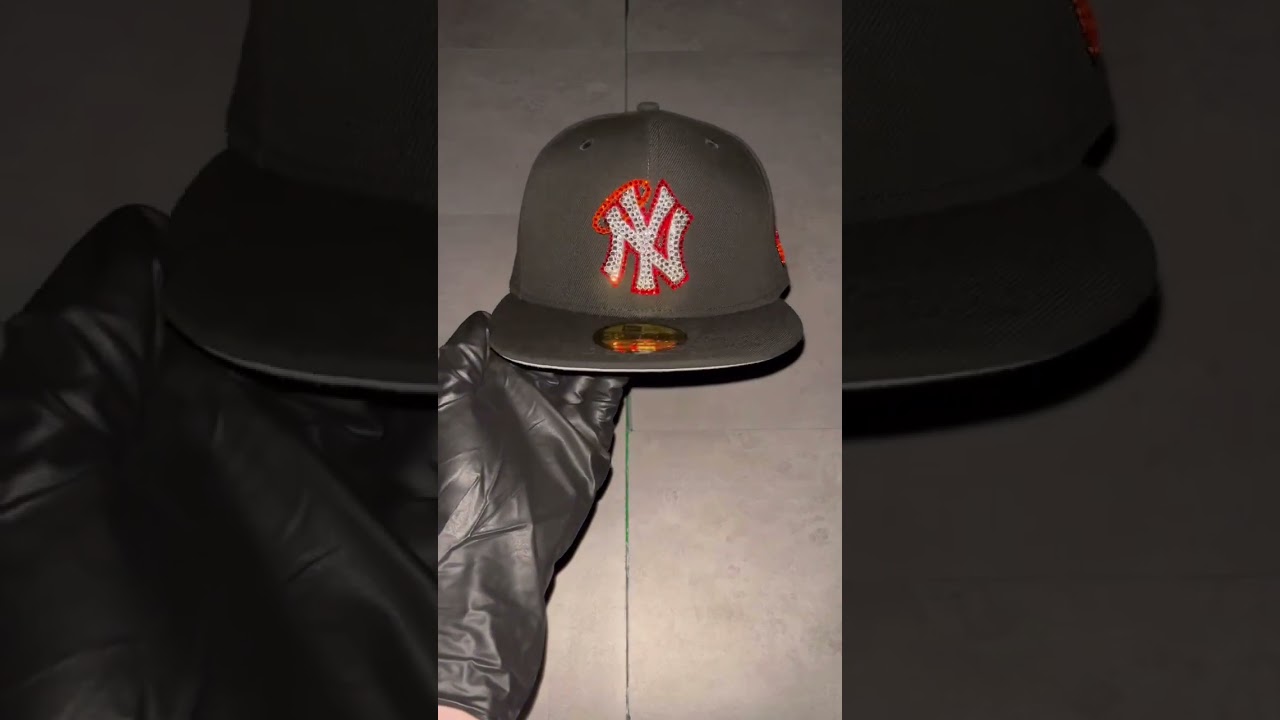 Custom Iced Out Fitted Hat 🥶 New Era 59Fifty Custom Icy Fitted Cap ❄️🧢