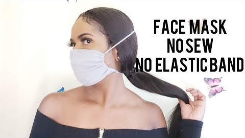 Face mask | no sew | no elastic band | quick and easy