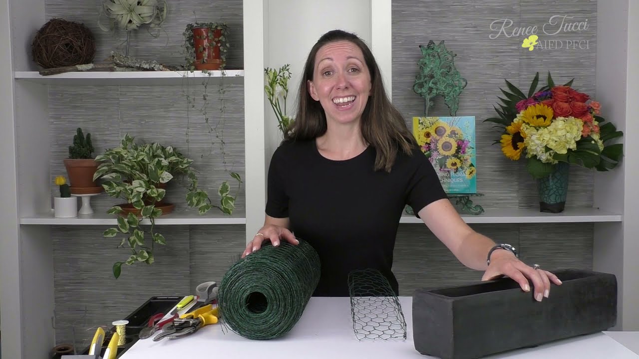 Cutting & Forming Chicken Wire for Floral Design Framing Floral