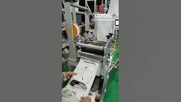 Testing video of semi automatic 3ply KN95 mask slice making producing machinery equipment
