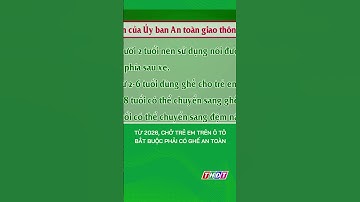 Từ 2026, chở trẻ em trên ô tô bắt buộc phải có ghế an toàn #shorts