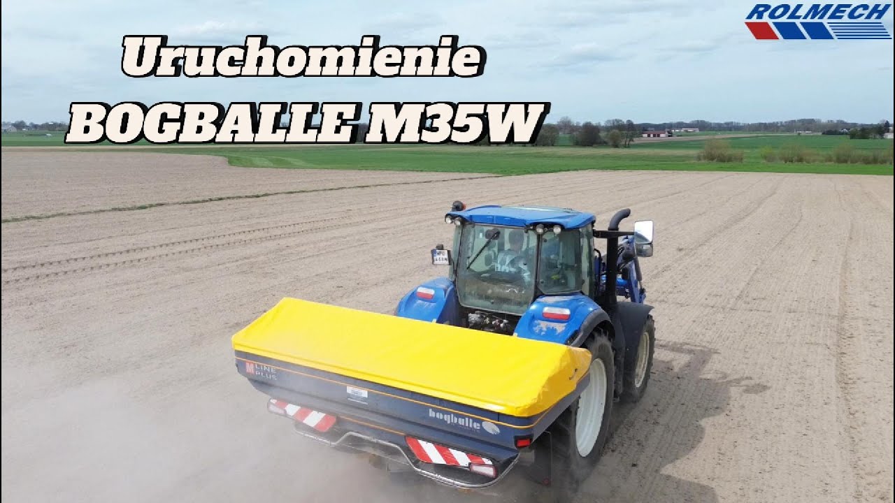 Uruchomienie rozsiewacza BOGBALLE M35W z oddziału w WInnicy. ROLMECH