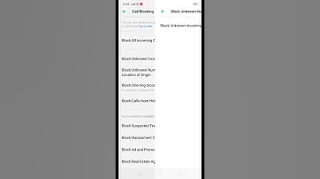 How to block unknown incoming calls in Realme C2 ?