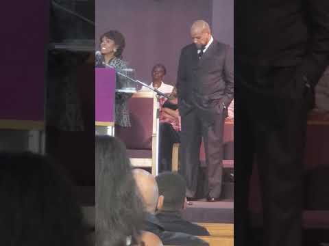 Maxine waters is at church