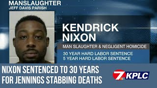 Nixon sentenced to 30 years for Jennings stabbing deaths