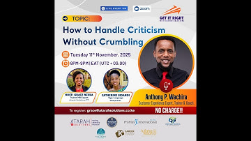 How to Handle Criticism Without Crumbling