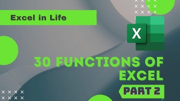 30 Functions of MS Excel | Part 2 | Excel in Life | sumproduct | sumif | countif | subtotal | if