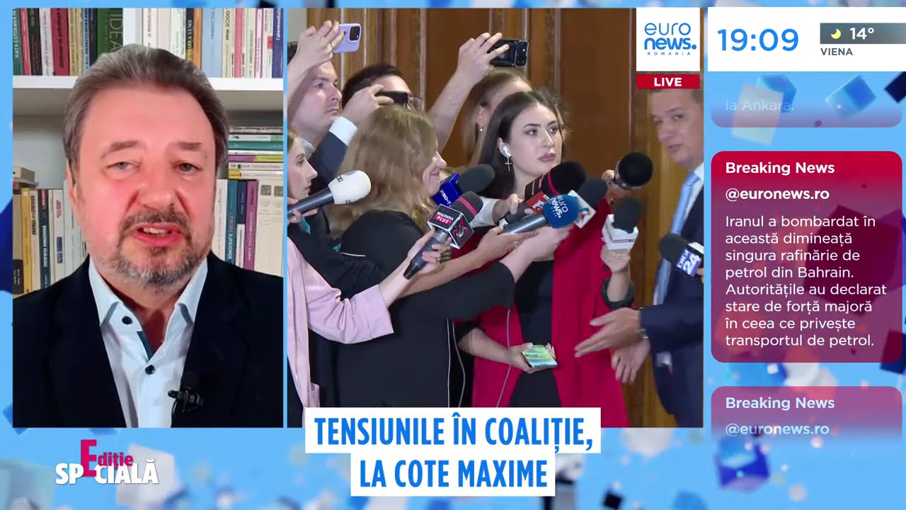EDIȚIE SPECIALĂ Știrile Euronews - 19:00 - 9 martie 2026 - Tensiunile în Coaliție la cote maxime