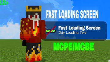 Fast Loading Screen Texture Pack For MCPE/MCBE (Save Your Time!!)