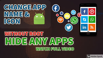 how to Hide apps on android without root | With Change app name and Icon May 2022