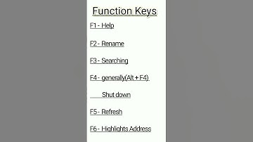 Keyboard shortcuts|| Function Keys|| Computer Tricks || Computer Shortcuts || Keyboard shortcut keys
