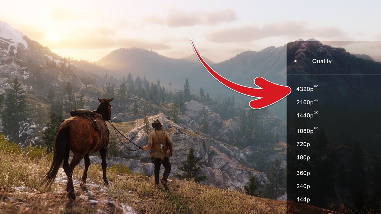 Red Dead Redemption 2 | 8K Recorded with Phone Cam