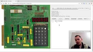 I made simple SCROLLING BANNER program for KIM-1