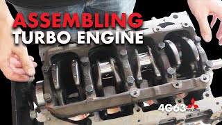 4G63T Engine Block assembly :Mitzi Engine Check Episode 6