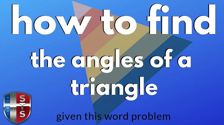 How to find the angles in a triangle in a word problem
