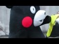 くまモン！ハンドボールＴシャツ生お着替え！山鹿体育館にてハンドボール日本リーグ開幕戦！