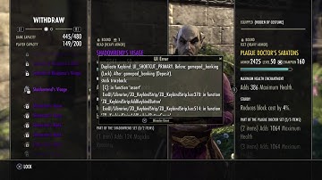 ESO Glitch: bank ui error when locking