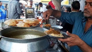Puri Bhaji (Chole Bhature)  35 Rs | Rice Bhaji(Chaval Sabji) | Tasty Street Food Mumbai