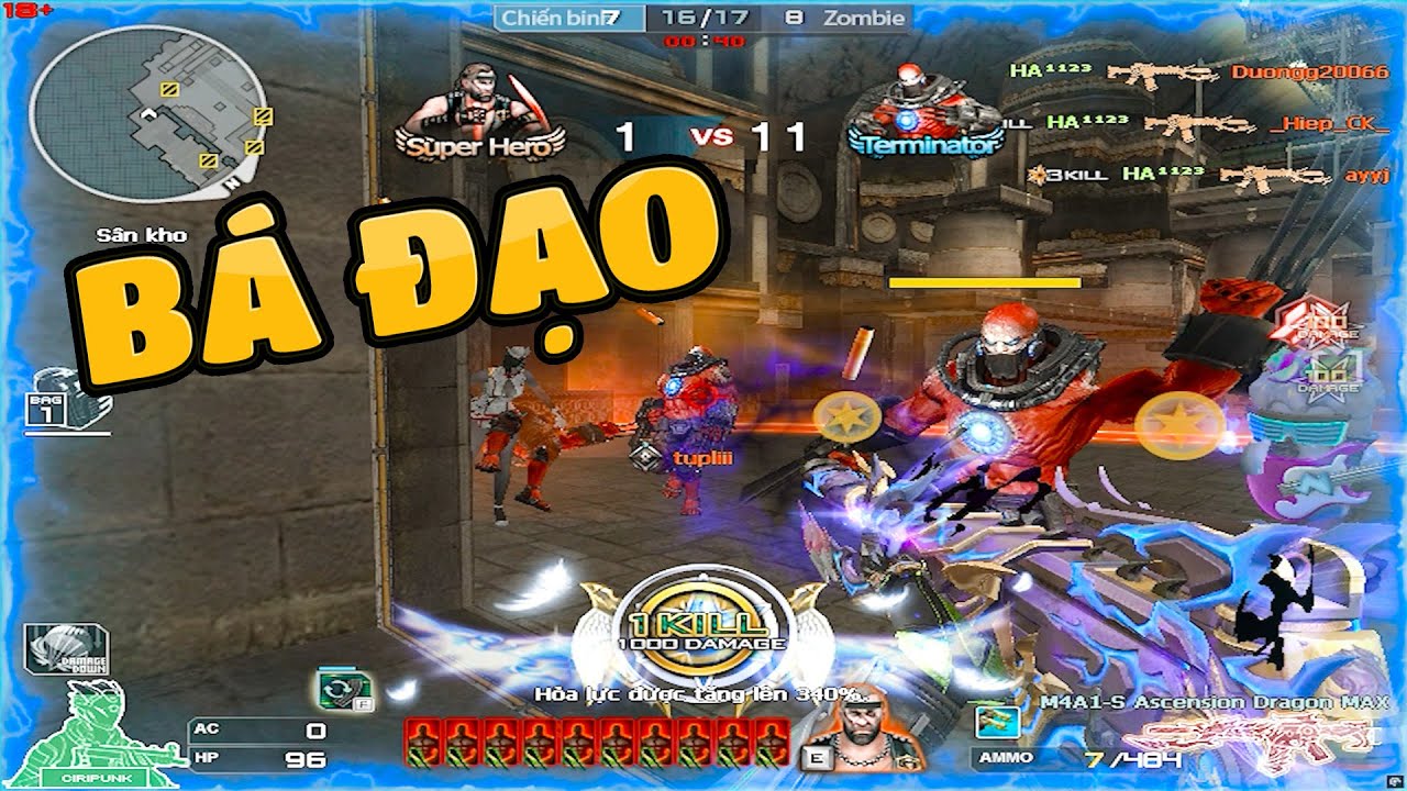 TXT - M4A1 VIP S ASCENSION DRAGON MAX VŨ KHÍ BẮN ZOMBIE BÁ ĐẠO NHẤT CF GIỜ TMP BB RA CHUỒN GÀ Ở LUÔN
