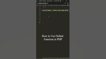 How to use Define Function in PHP #php_interview #shortsfeed #shorts #phpshort #code_camp_bd