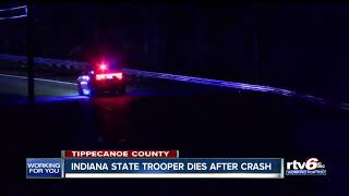 Indiana state trooper dies after crash