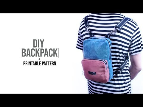 فيديو: نمط حقيبة الظهر. ملحق أزياء DIY