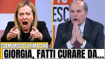 L’OFFESA DI BERSANI SCATENA L’IRA DI GIORGIA MELONI, CHE LO UMILIA IN DIRETTA