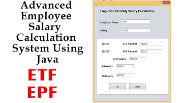 Advanced Employee Salary  Calculation  System Using  Java
