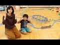 がっちゃんとプラレールで遊んだよ　Playing Plarail with Gacchan!